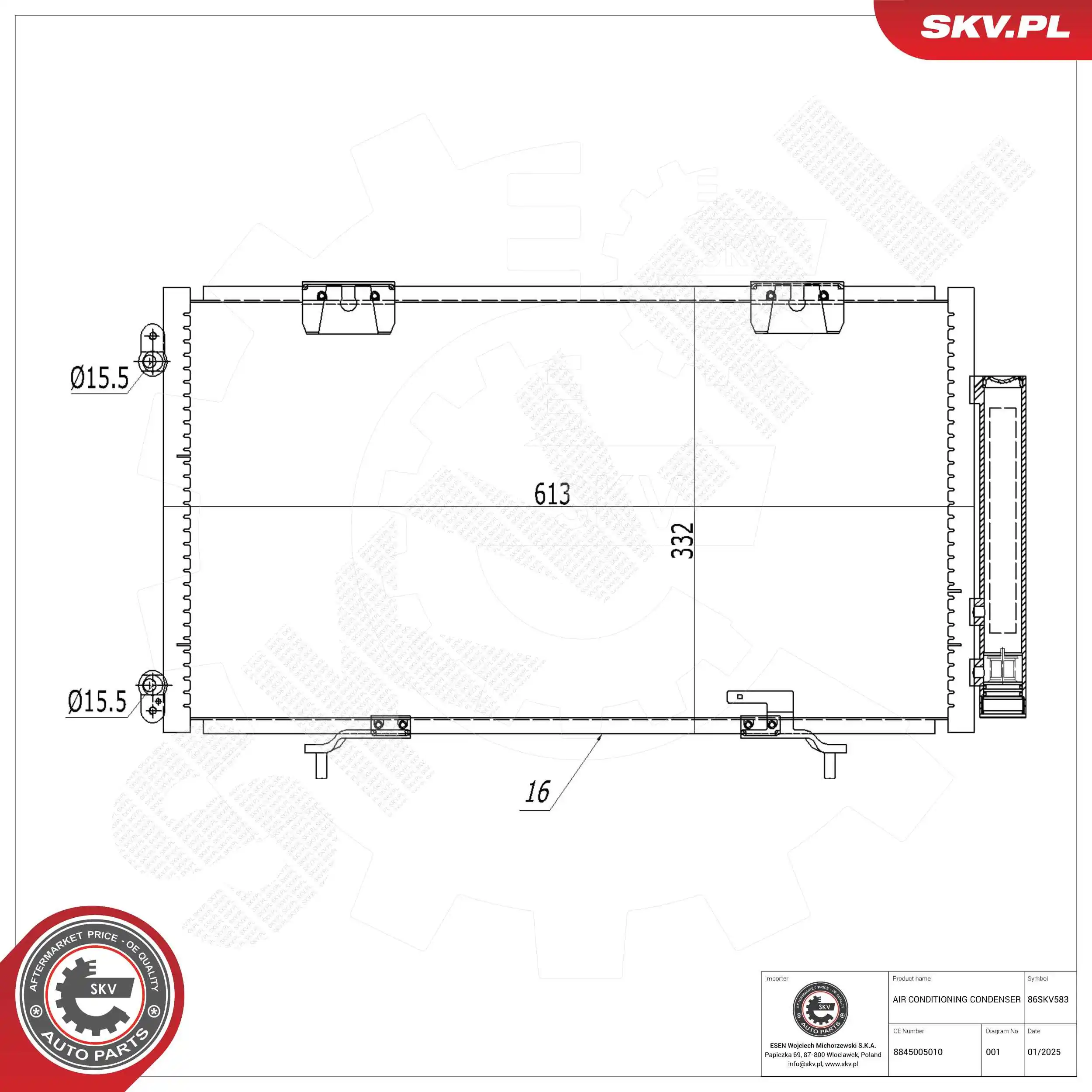 Condenser, air conditioning